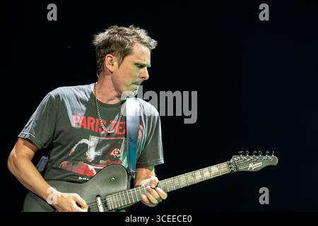 20 juin 2025 : Matt Bellamy de Muse se produit au festival Hellfest Open Air à Clisson Banque D'Images