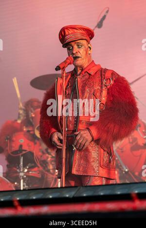 19 juin 2025 : Till Lindemann de Rammstein se produit au festival Hellfest Open Air à Clisson Banque D'Images