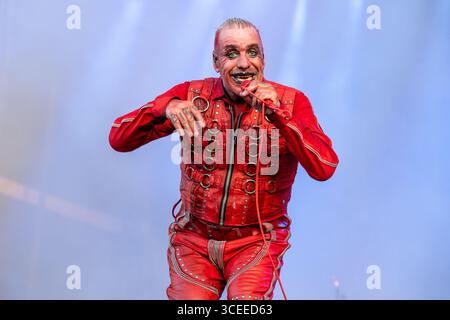 19 juin 2025 : Till Lindemann de Rammstein se produit au festival Hellfest Open Air à Clisson Banque D'Images