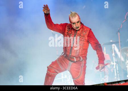 19 juin 2025 : Till Lindemann de Rammstein se produit au festival Hellfest Open Air à Clisson Banque D'Images