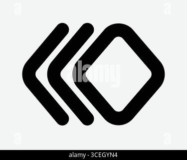 Plusieurs images clés icône de ligne images clés panneau contour image clé séquence d'animation symbole position de la ligne de temps animation animation vidéo Edition Editeur Illustration de Vecteur