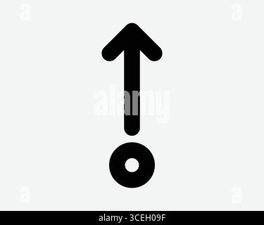 Flèche vers le haut icône de geste faire défiler vers le haut pointeur de navigation curseur direction chemin position de chargement appuyez sur symbole de signe d'action de défilement au-dessus du nord supérieur Illustration de Vecteur