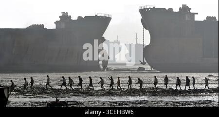 SHP Breaking Yard à Chittagong Banque D'Images