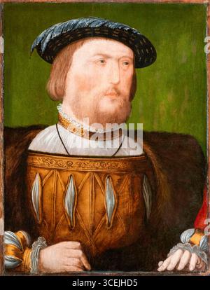 Henri VIII (1491-1547), roi d'Angleterre 1509-1547, portrait peint à l'huile sur panneau, 1535-1540 Banque D'Images