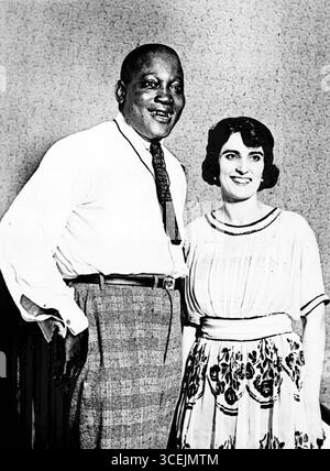 Jack Johnson et son épouse Lucille Cameron, c 1921 Banque D'Images