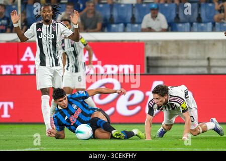 Raoul Bellanova d'Atalanta BC 1907 en action lors du match de football entre Atalanta BC et Juventus FC valable pour la XXVI édition d'Achille et Cesare Banque D'Images