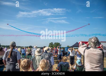 Headcorn Battle of Britain Airshow Red Arrows Banque D'Images