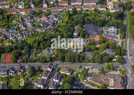 Luftbild, Rudolf-Steiner Schule Witten Waldorfschule, Waldorfkindergarten Kita, Billerbeckstraße, Heven, Witten, Ruhrgebiet, Nordrhein-Westfalen, Deutschland ACHTUNGxMINDESTHONORARx60xEURO *** vue aérienne, Rudolf Steiner School Witten Waldorf School, Waldorf Kindergarten Kita, Billerbeckstraße, Heven, Witten, région de la Ruhr, Rhénanie du Nord-Westphalie, Allemagne ATTENTIONxMINDESTHONORARx60xEURO Banque D'Images