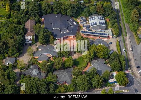 Luftbild, Rudolf-Steiner Schule Witten, Waldorfschule Billerbeckstraße, Heven, Witten, Ruhrgebiet, Nordrhein-Westfalen, Deutschland ACHTUNGxMINDESTHONORARx60xEURO *** vue aérienne, Rudolf Steiner School Witten, Waldorf School Billerbeckstraße, Heven, Witten, Ruhr area, Rhénanie du Nord-Westphalie, Allemagne ATTENTIONxMINDESTHONORARx60xEURO Banque D'Images