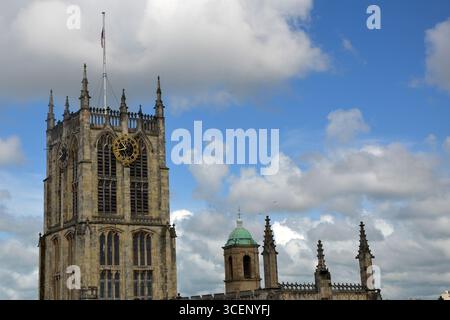 Hull Minster est une église anglicane du centre de Hull. L'église s'appelait Holy Trinity Church. East Riding of Yorkshire, Angleterre Banque D'Images
