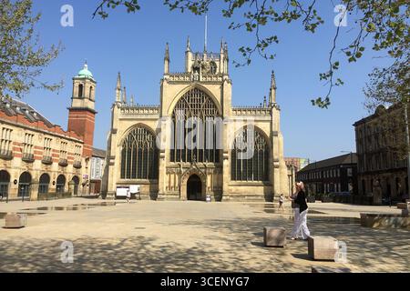 Hull Minster est une église anglicane du centre de Hull. L'église s'appelait Holy Trinity Church. East Riding of Yorkshire, Angleterre Banque D'Images