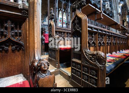 Église cathédrale de Saint-Nicolas, église d'angleterre diocèse de Newcastle, a eu le statut de cathédrale depuis 1882. Banque D'Images
