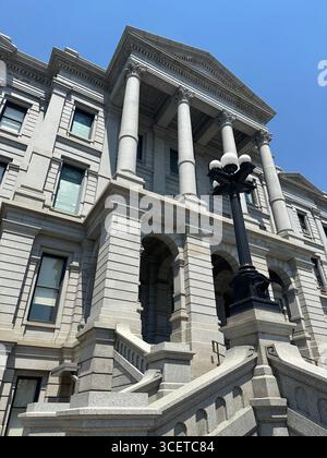 Extérieur du bâtiment du Capitole de l'État du Colorado à Denver. Banque D'Images