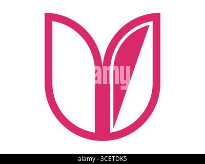 Vecteur d'icône de fleur de haute qualité avec un style propre et simple. Parfait pour la conception de logo, branding, emballage, web design, impression, et moderne décoratif pr Illustration de Vecteur