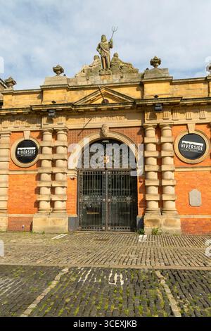 Ancien bâtiment historique du marché aux poissons, Sandhill, Newcastle upon Tyne, Tyne and Wear, Angleterre, UK 1880 par A.M. Fowler Banque D'Images