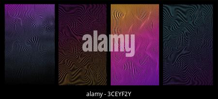 Texture de motif grunge torsadée demi-teinte vectorielle. Fond de conception abstrait Illustration de Vecteur