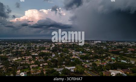 Énorme cellule de tempête de tornades au-dessus de la Floride Banque D'Images
