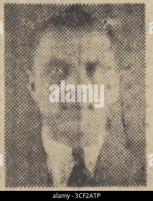 Portrait d'Hendrik Cornelis Kranenburg, un homme politique néerlandais, pris avant 1953, donnant un aperçu de la vie politique du milieu du XXe siècle aux pays-Bas. Banque D'Images