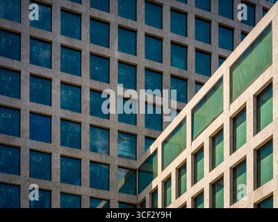 Suisse, Zurich, immeuble de grande hauteur, architecture moderne, façade, détail Banque D'Images