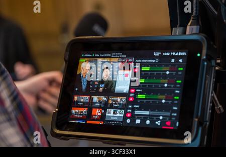 Édimbourg, Écosse, Royaume-Uni, 20 août 2025. Festival international du film d'Édimbourg : un line-up du film Reality n'est pas suffisant : Paul SNG (réalisateur), Irvine Welsh. Crédit : Sally Anderson/Alamy Live News Banque D'Images