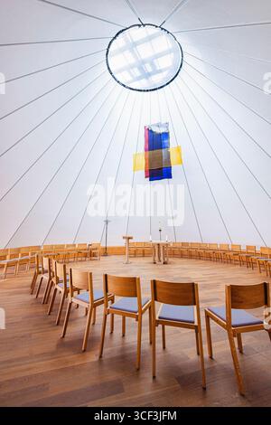 Intérieur de la chapelle de la Sainte famille à l'église de Joseph à Holzkirchen, Bavière, Allemagne. Banque D'Images