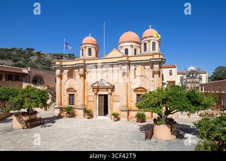 Monastère d'Agia Triada (monastère de la Sainte Trinité), péninsule d'Akrotiri, région de la Canée, Crète, Grèce, Europe Banque D'Images