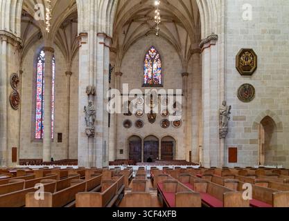 Paysage à l'intérieur de Thel Um Minster à Ulm, une ville dans un état nommé Baden-Wuerttemberg dans le sud-ouest de l'Allemagne Banque D'Images