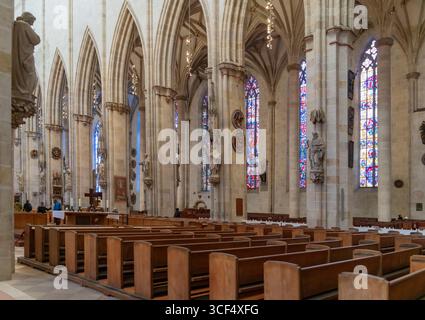 Paysage à l'intérieur de Thel Um Minster à Ulm, une ville dans un état nommé Baden-Wuerttemberg dans le sud-ouest de l'Allemagne Banque D'Images