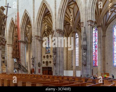 Paysage à l'intérieur de Thel Um Minster à Ulm, une ville dans un état nommé Baden-Wuerttemberg dans le sud-ouest de l'Allemagne Banque D'Images