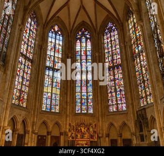 Paysage à l'intérieur de Thel Um Minster à Ulm, une ville dans un état nommé Baden-Wuerttemberg dans le sud-ouest de l'Allemagne Banque D'Images