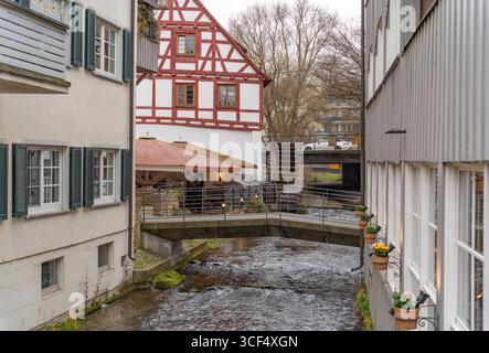 Impression d'Ulm, une ville dans un état nommé Bade-Wuertemberg dans le sud-ouest de l'Allemagne Banque D'Images