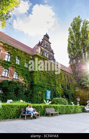 Extérieur du Musée national de Wroclaw, Pologne Banque D'Images