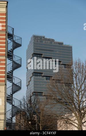 EDGE East Side Tower, également appelé Amazon Tower, Allemagne, Berlin Banque D'Images