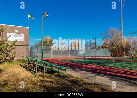Victoria Park est situé dans les quartiers Riversdale et King George de Saskatoon. Banque D'Images