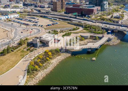 Victoria Park est situé dans le quartier Riversdale de Saskatoon. Banque D'Images