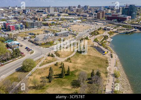 Victoria Park est situé dans le quartier Riversdale de Saskatoon. Banque D'Images