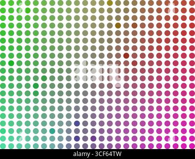Motif dégradé coloré de points formant un design géométrique moderne. Illustration de Vecteur
