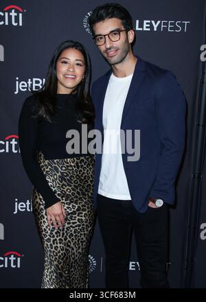 (FILE) "ça se termine avec nous" L'actrice Isabela Ferrer accuse Justin Baldoni de l'avoir "harcelée" avec une demande d'assignation. HOLLYWOOD, LOS ANGELES, CALIFORNIE, États-Unis - 20 MARS : L'actrice américaine Gina Rodriguez et l'acteur et réalisateur américain Justin Baldoni arrivent au PaleyFest LA 2019 - Jane the Virgin et Crazy ex-Girlfriend : The Farewell Seasons de LA CW qui se sont tenus au Dolby Theatre le 20 mars 2019 à Hollywood, Los Angeles, Californie, États-Unis. (Photo de Xavier Collin/image Press Agency) Banque D'Images