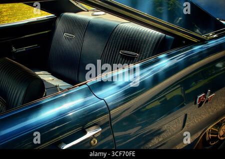 Vintage Dodge charger muscle car Banque D'Images