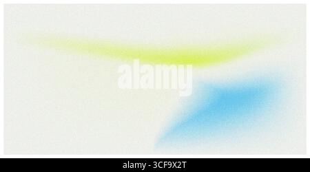 Une composition abstraite artistique mettant en vedette une lumière douce et mélangée se forme en jaune et bleu, créant une atmosphère douce et éthérée. Illustration de Vecteur