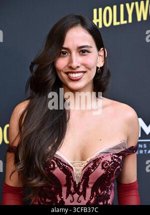 Los Angeles, États-Unis. 21 août 2025. Ysabela Espinosa arrive à la première de Hollywood Grit qui a eu lieu à AMC The Grove 14 le 21 août 2025 à Los Angeles, CA. © Starbuck/ Credit : AFF/Alamy Live News Banque D'Images