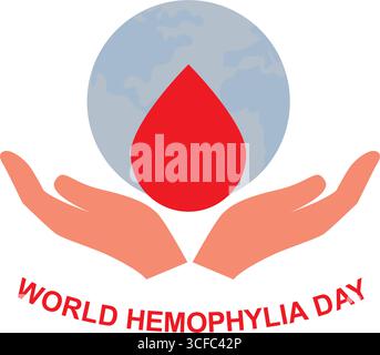 Icône de vecteur d'hémophilie. Concept médical, de santé et éducatif utile pour les logos, les infographies ou les conceptions imprimées. Illustration de Vecteur