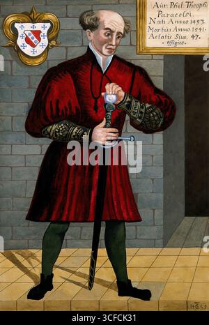 Aureolus Theophrastus Bombastus von Hohenheim [Paracelse]. Banque D'Images