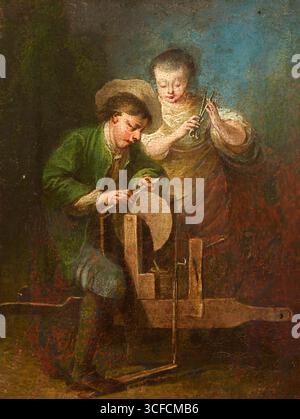 Couteaux à aiguiser, entre 1780 et 1815. Banque D'Images