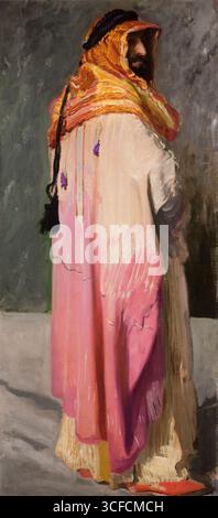 Portrait de Feliks Jasienski habillé en bédouin, c1908. Banque D'Images