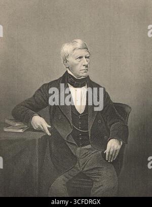 Henry Brougham, 1er baron Brougham et Vaux, Lord High Chancelier de Grande-Bretagne, ont joué un rôle de premier plan dans l'adoption de la Reform Act de 1832 et de la Slavery abolition Act de 1833 Banque D'Images