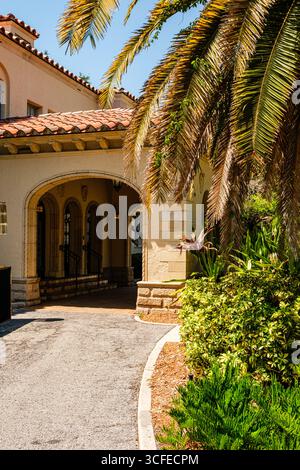 Seagate, domaine d'hiver de Powel Crosley Jr, Tamiami Trail, Sarasota, Floride Banque D'Images