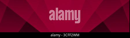 Bannière abstraite rouge vin avec motif triangulaire, forme de croix, texture géométrique moderne, rayons diagonaux et angles Illustration de Vecteur