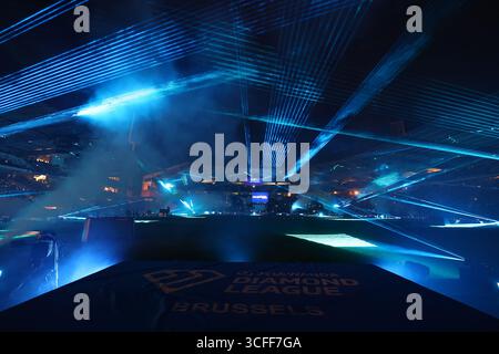 Bruxelles, Belgique. 22 août 2025. La cérémonie de clôture de la 49ème édition de l’événement d’athlétisme Memorial Van Damme Diamond League à Bruxelles, vendredi 22 août 2025. BELGA PHOTO DAVID PINTENS crédit : Belga News Agency/Alamy Live News Banque D'Images