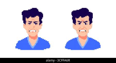 Design de personnage astronaute Pixel art pour les jeux et l'animation Illustration de Vecteur